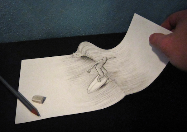 Με εργαλείο ένα απλό μολύβι, φτιάχνει απίθανα 3D σχέδια - Εικόνα 13