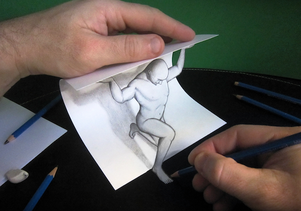 Με εργαλείο ένα απλό μολύβι, φτιάχνει απίθανα 3D σχέδια - Εικόνα 4