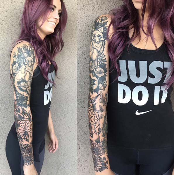 40 προτάσεις για γυναικείο tattoο "μανίκι"