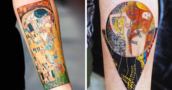 Πανέμορφα τατουάζ εμπνευσμένα από τους πίνακες του Gustav Klimt